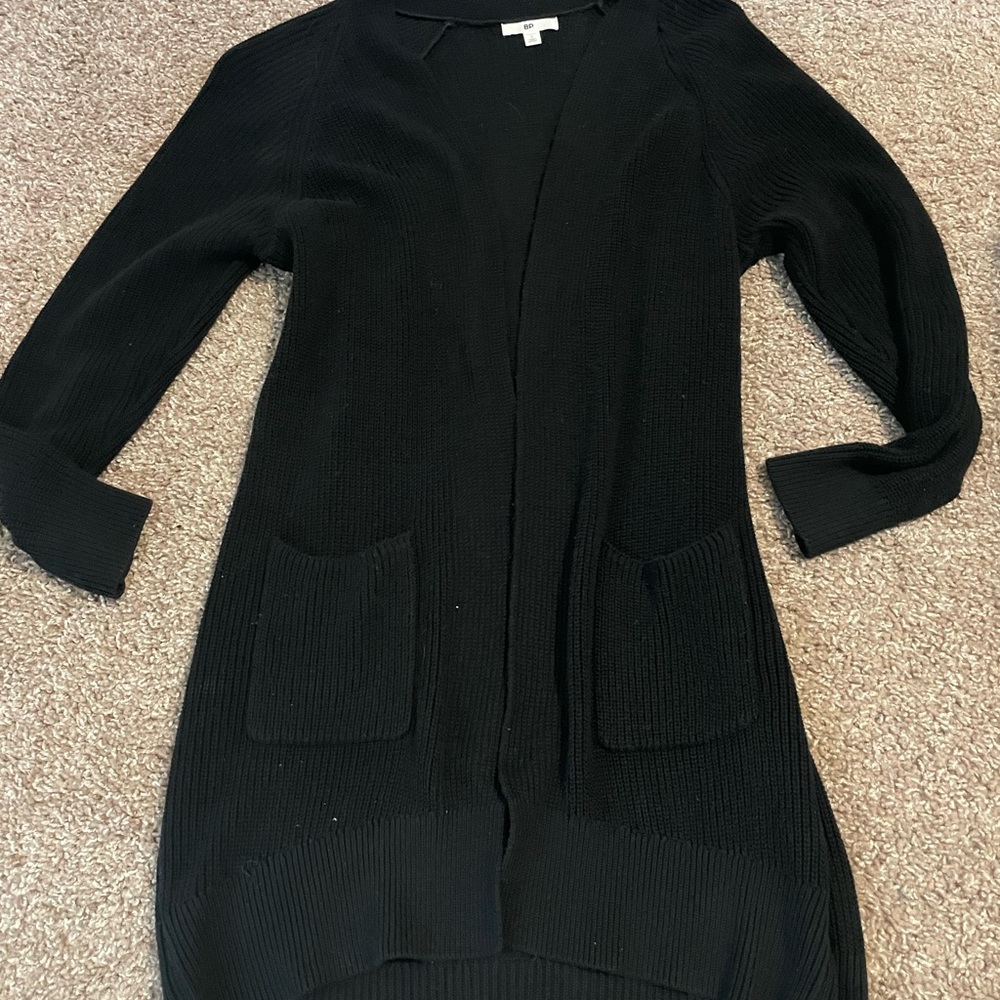 Black cardigan